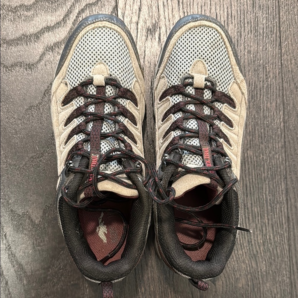 Tan and Gray Outdoor Hiking Shoes